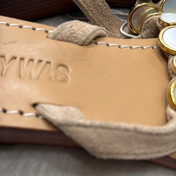 JOHNNY WAS Mother Of Pearls Wedge Sandals - Picture 10 of 12